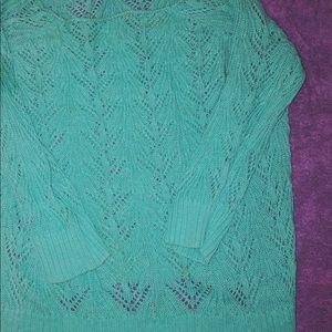 Long Blue Green Sweater